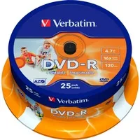 DVD-R 4,7 GB - 25 Stück, 16-fach Rohlinge - Rohlinge für DVD-Brenner, bedruckbar und ideal für die Archivierung von Daten oder Medien, in praktischer Spindelverpackung.
