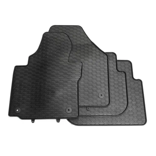 Gummimatten 4 tlg. für VW Touran I 1T - Hochwertige Allwettermatten aus Gummi, perfekt für den Innenraum, rutschfest und wasserabweisend für optimalen Schutz.