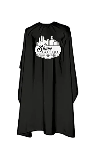 the shave factory Friseur Haarscheideumhang Classic Barber Cape 150x160cm wasserabweisend, leichte Reinigung
