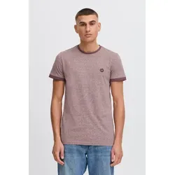 !Solid T-Shirt SDBennTee Kurzarmshirt - Herren-Shirt in Wine Red Melange, sportlicher Stil mit farblich abgesetztem Kragen und Ärmelsaum, aus 100% Baumwolle für besten Tragekomfort.