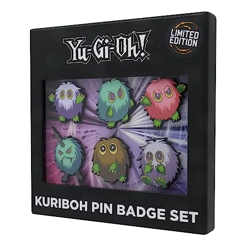 Fanattik Yu-Gi-Oh Set of 6 Limited Edition Kuriboh Pin Badges