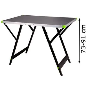 Nölle Arbeitstisch Prestige, höhenverstellbar und klappbar - Werkstatteinrichtung mit beschichteter Arbeitsplatte, Traglast bis 120 kg und platzsparend verstaubar. Ideal für vielseitige Einsatzmöglichkeiten.