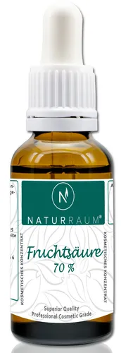 Glycolsäure 70% - Fruchtsäurepeeling für Gesicht und Körper - Peeling mit 70% Glykolsäure für alle Hauttypen, ideal gegen Mitesser und verstopfte Poren. Perfekt in Reisegröße (30 ml) für unterwegs.