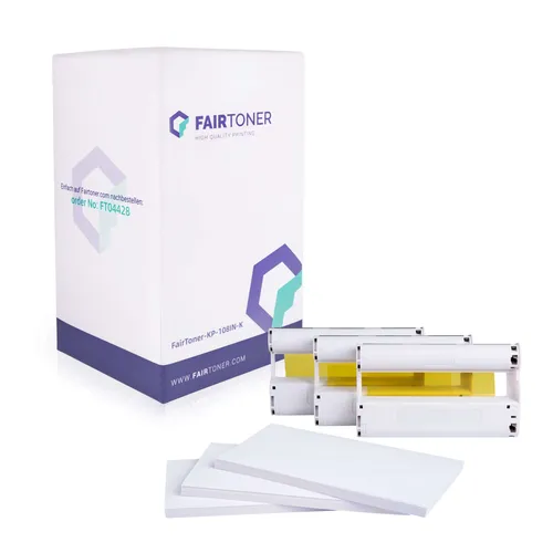Produktbild FairToner Kompatibel für Canon 3115B001 / KP-108IN Fotokartusche mit Papier 10x15 cm (3x 36 Seiten)