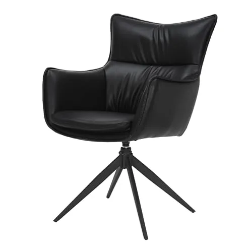 Riess Ambiente 360° drehbarer Design Stuhl Vogue in schwarz von Riess-Ambiente