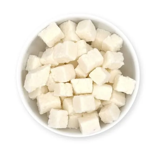 Frucht Kokos Würfel 500 gr kandierte Früchte für Karibik Müsli I Kokosnuss Süßigkeit als Smoothie Bowls Topping I exotische Snacks Knusper Früchte für Obstsalat Desserts und zum Backen 1001