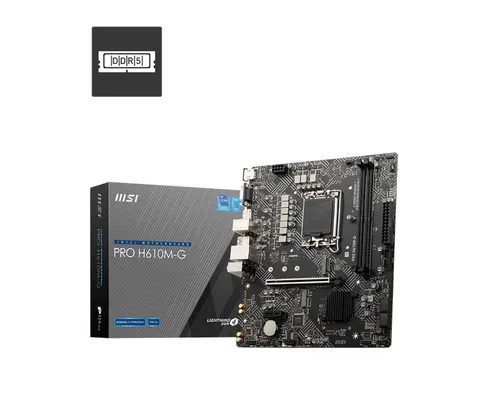 MSI PRO H610M-G Motherboard, Micro-ATX
