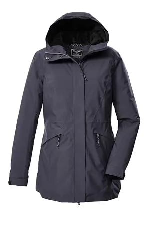 Killtec Parka KOW 19 WMN PRK - Funktionsjacken - Wasserdichter und atmungsaktiver Damenparka mit verstellbarer Kapuze, ideal für aktive Outdoor-Aktivitäten.