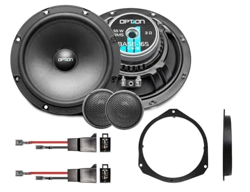 Kompatible Lautsprecher für FIAT Ducato 7 - Plug & Play 2-Wege System - Car-HiFi-Lautsprecher mit 165mm BASE Kompo-Lautsprechern und 20mm Seidenkalotte-Hochtöner für klaren Hochton. 100% Plug & Play für einfache Montage!