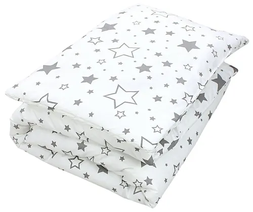 TupTam Kinderbettdecke Set 2tlg. mit coolem Muster - Bettdecken Set für Kinder, 135 x 100 cm, atmungsaktive Baumwolle, antiallergisch und ideal für ganzjährigen Schlafkomfort mit liebevollen Tier- oder Sternenmotiven.