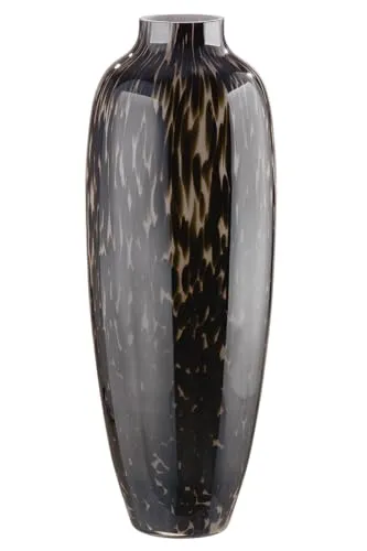 GILDE Vase Afrika Glas braun Höhe 61,5 cm Durchmesser 23 cm Dekoration Wohnaccessoire Geschenk Wohnzimmer