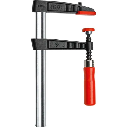 Bessey Schraubzwinge Temper-Guss TG25 - 250 x 120 mm - Schraubzwingen, robust und stabil, ideal für präzise Holzarbeiten und professionelle Anwendungen.