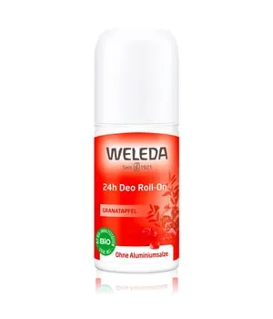 Weleda 24h Deo Roll-On Granatapfel - Natürlicher Deo Roll-On für 24h Schutz vor Körpergeruch, mit exotischem Granatapfelduft und ohne Aluminiumsalze für gesunde Hautfunktionen.