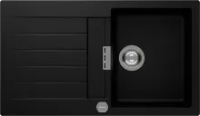 Schock Signus D-100 A Puro Granitspüle - Sanitäranlagen & Zubehör - Hochwertige Granitspüle in Schwarz, ideal für Unterschränke ab 45 cm, mit exzellentem Design und reversibler Beckenkonfiguration.