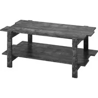 Costway 2-Stufiger Couchtisch aus Lattenholz – Braun - Stilvoller Couchtisch mit 2-stufigem Stauraum. Ideal für Laptops, Zeitschriften und Dekorationen. Robustes Design aus Holz, trägt bis zu 120 kg. Perfekt für Zuhause oder Empfangsräume.