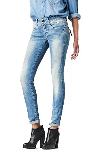 G-Star Damen Midge Cody Low Skinny Jeans, Blau (medium 3D Aged 7048-5441), 33W / 32L