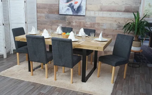 Hhg 6er-Set Esszimmerstuhl Littau
