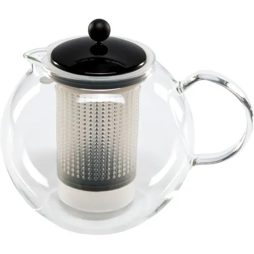 Bodum ASSAM Teebereiter 1.5 Liter - Teekocher aus Borosilikatglas mit Kunststoff-Filter, für individuellen Teegenuss und elegantes Design. Perfekt für Teeliebhaber!