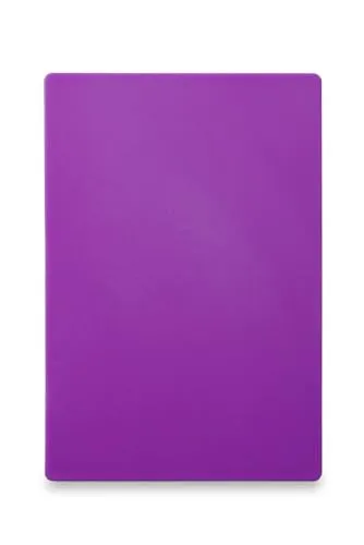 HENDI Schneidbretter - Beidseitig nutzbar, HACCP-konform und antiallergisch, 600x400x(H)18mm, violett aus HDPE 500 Kunststoff