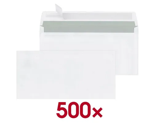 MAILmedia Briefumschlag C6 5 - Haftklebend, 229 x 114 mm, ideal für professionelle Geschäftskorrespondenz