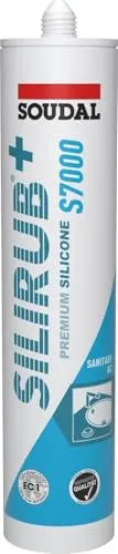 Soudal Silirub+S7000 Premium Sanitär Silikon 310 ml Kartusche - hellgrau