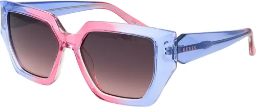 Guess Sonnenbrille GU7896 5392B - Stilvolle Damenbrille - Sonnenbrille für Damen mit 100% UVA & UVB Schutz, inklusive original Etui. Das geometrische Design und die mehrfarbige Optik machen sie zum perfekten Accessoire für jeden Anlass.
