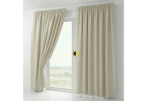 Beautex Verdunkelungsvorhang 2er Set - Fertiggardinen aus 100% Polyester, ideal für einen erholsamen Schlaf dank effektivem Lichtschutz. Pflegeleicht und bis 30 Grad waschbar.