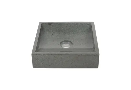 wohnfreuden Aufsatzwaschbecken Andesit PERAHU 30 cm schwarz von Wohnfreuden