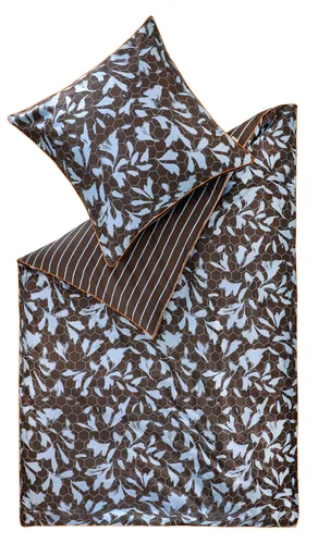 Esprit Bettwäsche Noel, 2-teilig aus Satin, blau in blau von Esprit