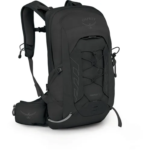Osprey Tempest 11 - Ultra Light Laufrucksack in Black/Coal Grey - Ideal für Wanderungen, nur 962g leicht und bietet optimalen Tragekomfort für Abenteuer in der Natur.