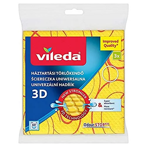 Vileda Stabtuch, Polyester, gelb, 20 x 15 cm von Vileda