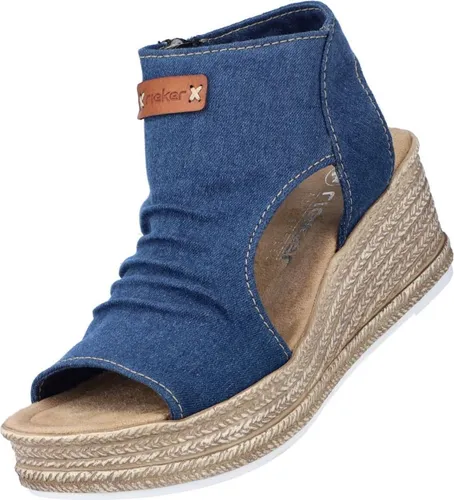 Rieker Schaftsandalen Damen 31373432383937 Blau 36 EU