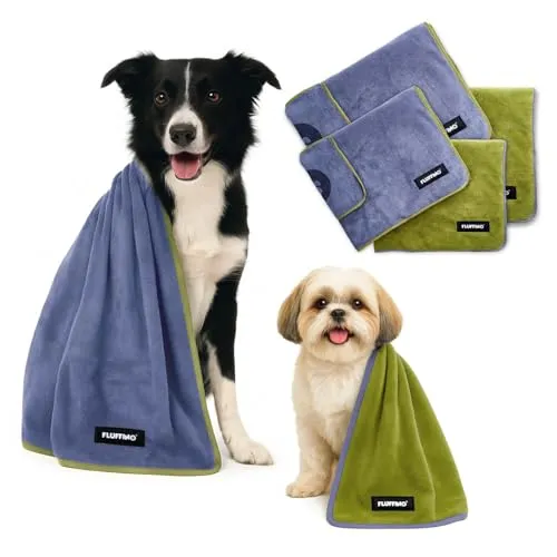 FLUFFINO 4er Set Hundehandtuch von FLUFFINO