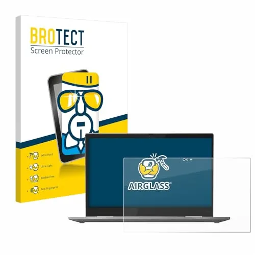 BROTECT Schutzglas für Lenovo ThinkPad X1 Yoga (5. Gen.) Schutzfolie Made in Germany Panzer Folie Glas Displayschutz [Kratzfest 9H, Anti-Fingerprint]