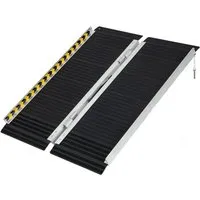 Costway Rollstuhlrampe Bis Zu 272 kg Belastbar 91 x 74 cm