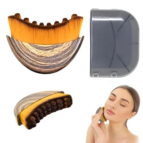 Lymphatische Gesichtsbürste, Lymphdrainage Massagegerät Kinn und Kieferformung Gesichtsreinigung, Contour Face Brush An Die Haut Anzupassen