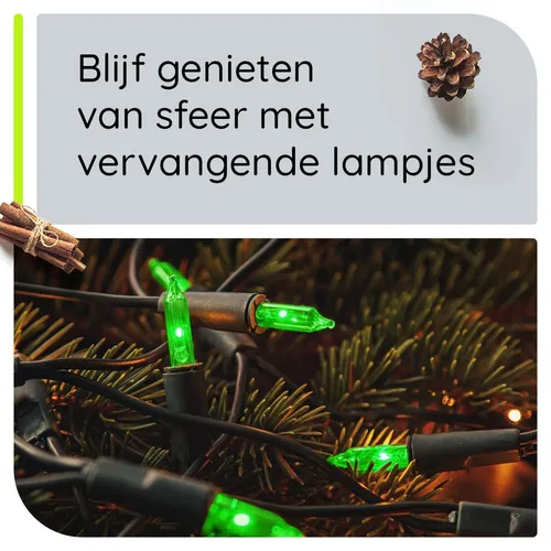 Weihnachts-Ersatzlampe Glühlampe grüne Steckfassung 2.5V 0.425W grün 5 Stück