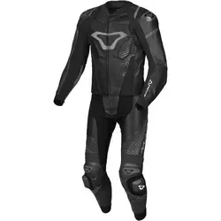 Macna Tronniq perforierte 2-Teiler Motorrad Lederkombi, schwarz, Größe 56 - Motorradkombis mit perforiertem Leder für optimale Belüftung und dynamischen Stretcheinsätzen für perfekten Sitz. Ideal für komfortable Fahrten.