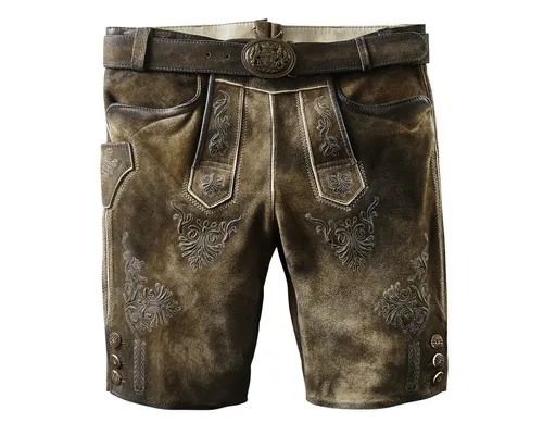 Maddox Trachtenlederhose Ammersee Herren (1-tlg) Trachtenlederhose, Trachtenhose, Bayerische Lederhose, Oktoberfest