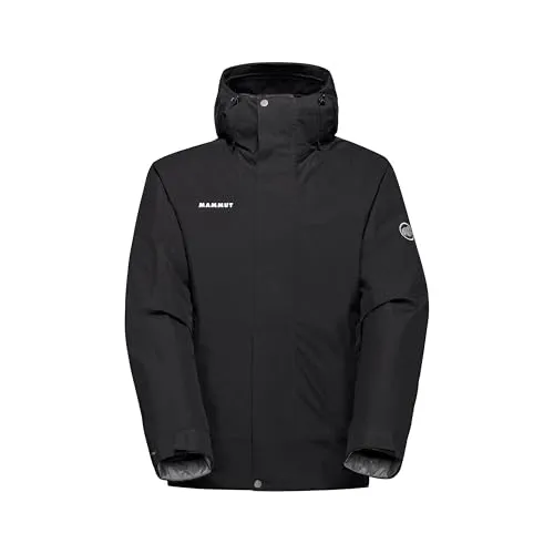 Mammut Treeline HS Thermo Hooded Jacket Men Black (XXL) - Funktionsjacke mit GORE-TEX und recycelten Daunen, bietet optimalen Schutz vor Wind und Regen bei kaltem Wetter – ideal für Outdoor-Abenteuer und Winterwanderungen.