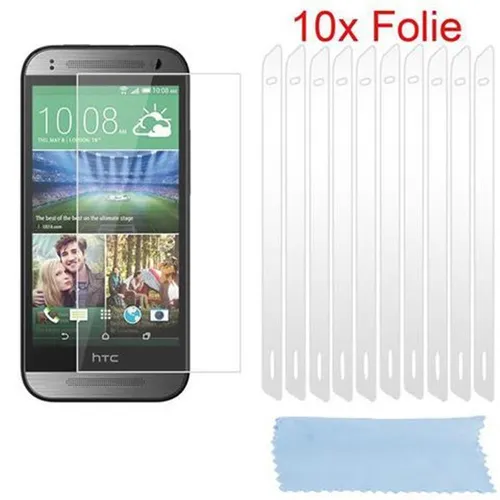 Produktbild 10x Schutzfolie für HTC ONE M8 MINI transparente Schutzfolien
