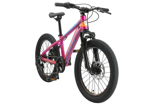 BIKESTAR Kinder Mountainbike 20 Zoll - Berry Rot, 7 Gang Hardtail mit Scheibenbremse - Hochwertiges 20 Zoll Kinder Mountainbike für 6-9-Jährige, ideal für Abenteuer in Stadt und Natur. Ausgestattet mit stabiler Aluminiumkonstruktion und zuverlässigen Shimano Komponenten für Sicherheit und Kontrolle.
