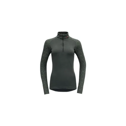 Devold of Norway DUO Active Merino 205 Z.NECK WMN - Funktionale Langlauf Unterwäsche für Frauen, kombiniert natürliche Merinowolle mit ThermoLite für optimale Wärme und Atmungsaktivität, ideal für Skifahren und Outdoor-Aktivitäten.