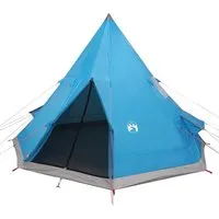 vidaXL Tipi-Campingzelt 4 Personen Blau von vidaXL
