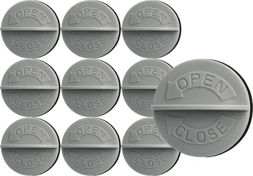 vhbw 10x Patronenfilter Verschlussschraube kompatibel mit Kärcher 9.755-260.0, A 1000, 6.414-789, 6.414-789.0, A1000, A1001 Staubsauger Grau Weiß