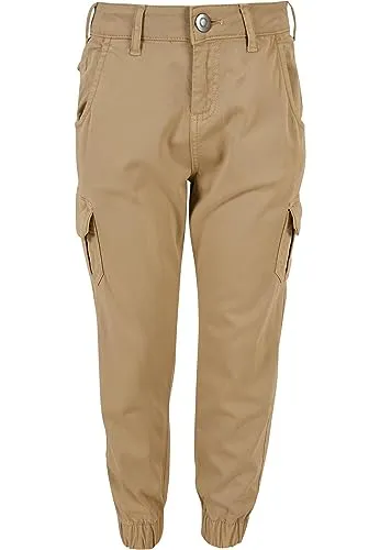 Urban Classics Mädchen Hose Girls High Waist Cargo Pants unionbeige 158/164