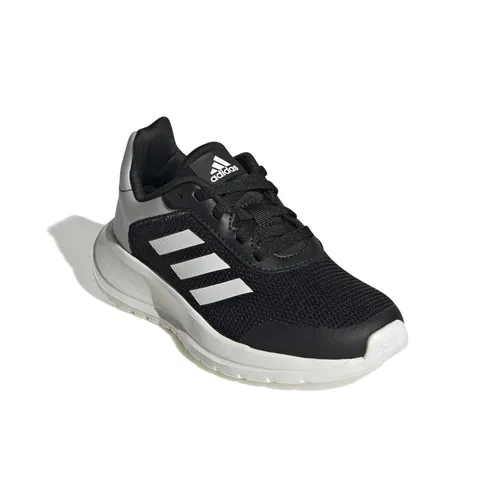adidas Sneaker Tensaur Run 2.0 schwarz/weiß - Laufschuhe für Kinder mit Recycling-Anteil, ideal für aktive Kids - robust und bequem für Spiel und Abenteuer.