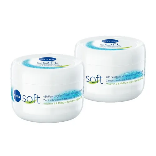 NIVEA Soft Erfrischende Feuchtigkeitscreme je 375ml 2 x