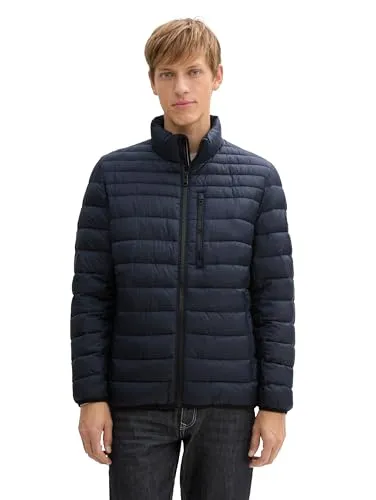 TOM TAILOR Weste mit wasserabweisender Funktion, sky captain blue, M - Funktionsjacke aus recyceltem Polyester, wasser- und schmutzabweisend, ideal für Übergangszeiten und umweltbewusste Mode. Mit praktischen Taschen und pflegeleichtem Material.
