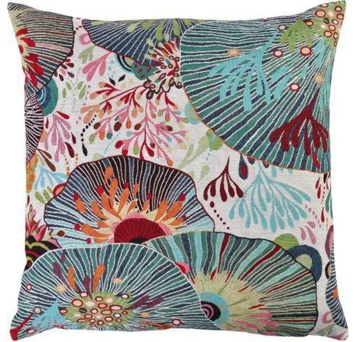 sander table + home Kissenbezüge Sander Kissenhülle Sea Flowers mehrfarbig 50 x 50 cm